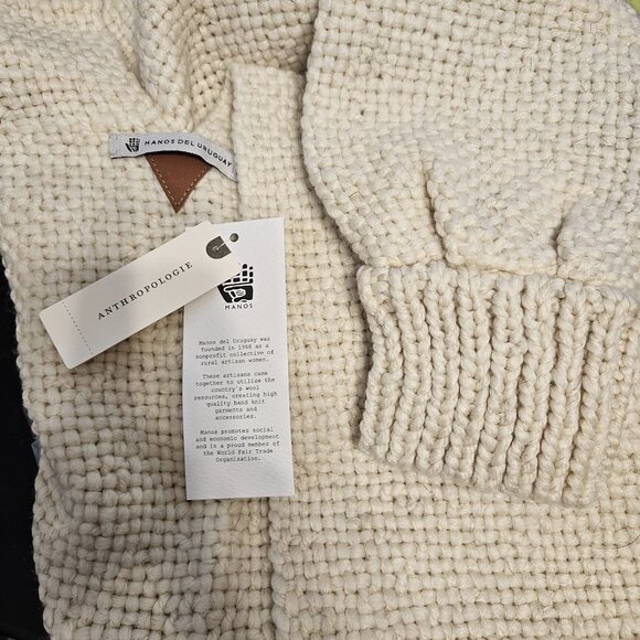 Anthropologie Manos Del Uruguay Fringed Duster Cardigan One Size - Picture 8 of 11